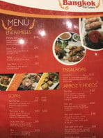 Bangkok Thai Cuisine menu