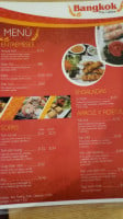 Bangkok Thai Cuisine menu