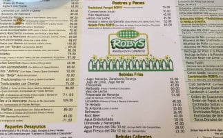 Robys menu