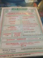 Cafe Sanchez food