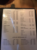Tapanco menu