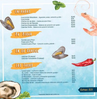 Rincón Del Mar menu