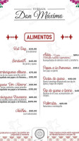 Doña Josefina menu