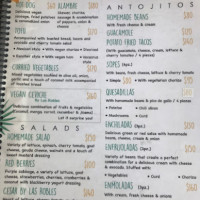 Las Robles menu
