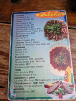 Aloha menu