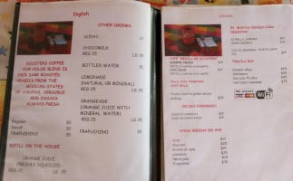 Rooster's menu