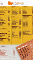 Restaurante Los Jarrones menu