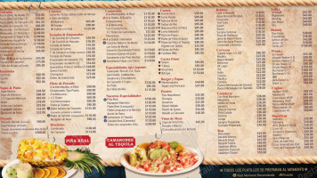 Real Marinero menu