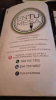 Entumesa menu