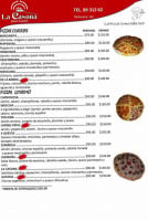 La Casona Pizzería menu
