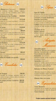Las Pichanchas menu