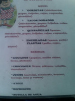 La Gordita Feliz menu