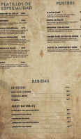 La Noria menu