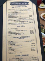 Campomar Restaurant menu