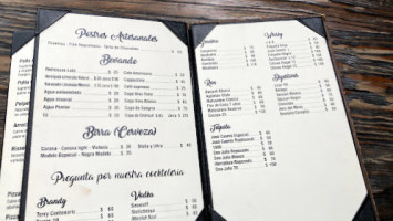Casa Romita menu