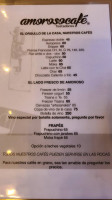 Amorosocafé menu