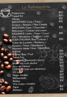 Villa Del Sol Café menu