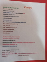 Antojitos Chuly's menu