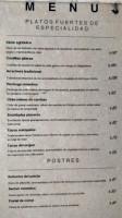 Remedios menu