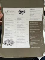 La Victoriana menu