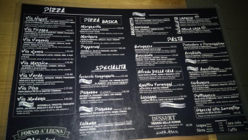 Vía Nápoli menu