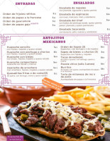 La Jacaranda menu