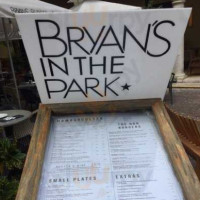 Bryan's Burger menu