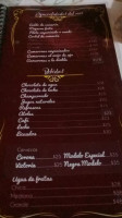 Azucenita menu