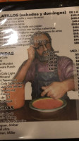 Los Merequetengues menu