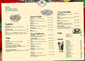 Rusticana Pizzería E Tepoztlán menu