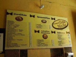 El Comal de Dona Meche menu