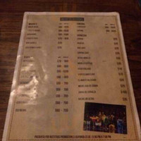 La Gloria Bar Grill menu