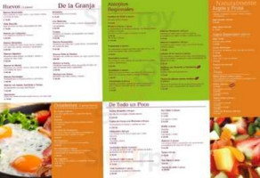 La Gavia menu