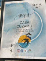 Casa Cuzamil menu