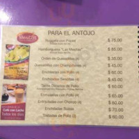 Las Mesitas Comida Artesanal menu