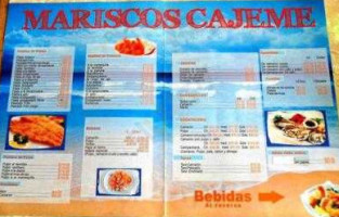 Mariscos Cajeme menu