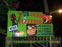 Pizzeria 3 De Diciembre Zipolite Oaxaca. food