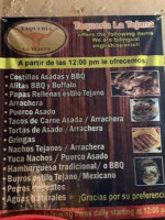 Taqueria La Tejana menu
