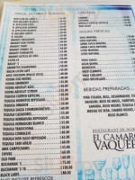 El Camarón Vaquero menu