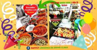 Buffet Jardines De Santa Clara food