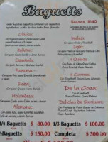 La Cocina de San Juan menu