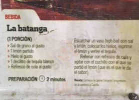 La Capilla menu