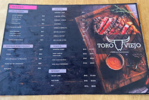 Toro Viejo menu