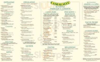 Cambalache - Insurgentes menu