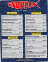 Snapper's menu