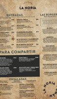 La Noria menu