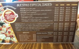 La Trattoria De Gloria menu