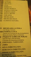 La Perla Oyster Xalapa menu