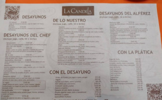 La Candela menu