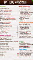 Cosechas Express menu